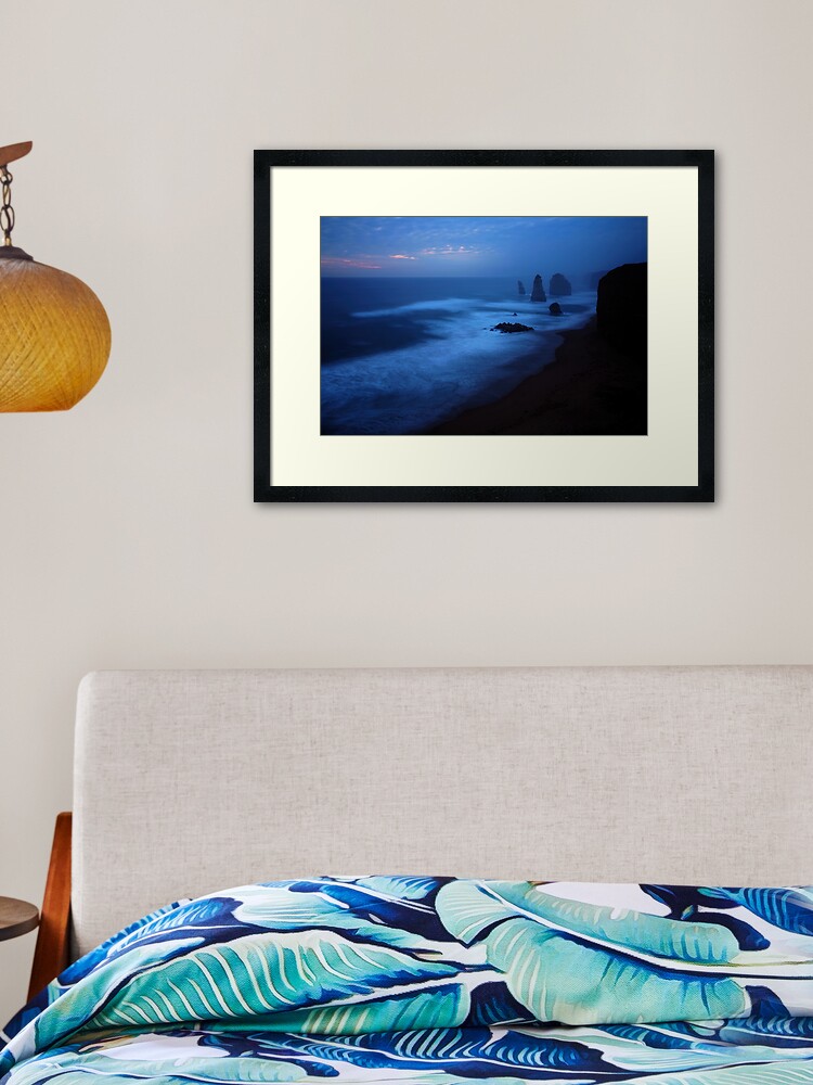 Thumbnail 1 of 7, Framed Art Print, The Twelve Apostles, Dusk, Great Ocean Road, Australia designed and sold by Chockstone.