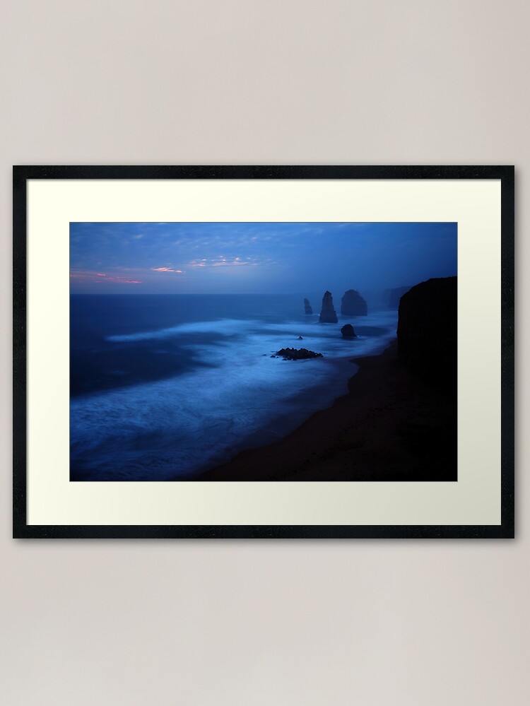 Thumbnail 2 of 7, Framed Art Print, The Twelve Apostles, Dusk, Great Ocean Road, Australia designed and sold by Chockstone.