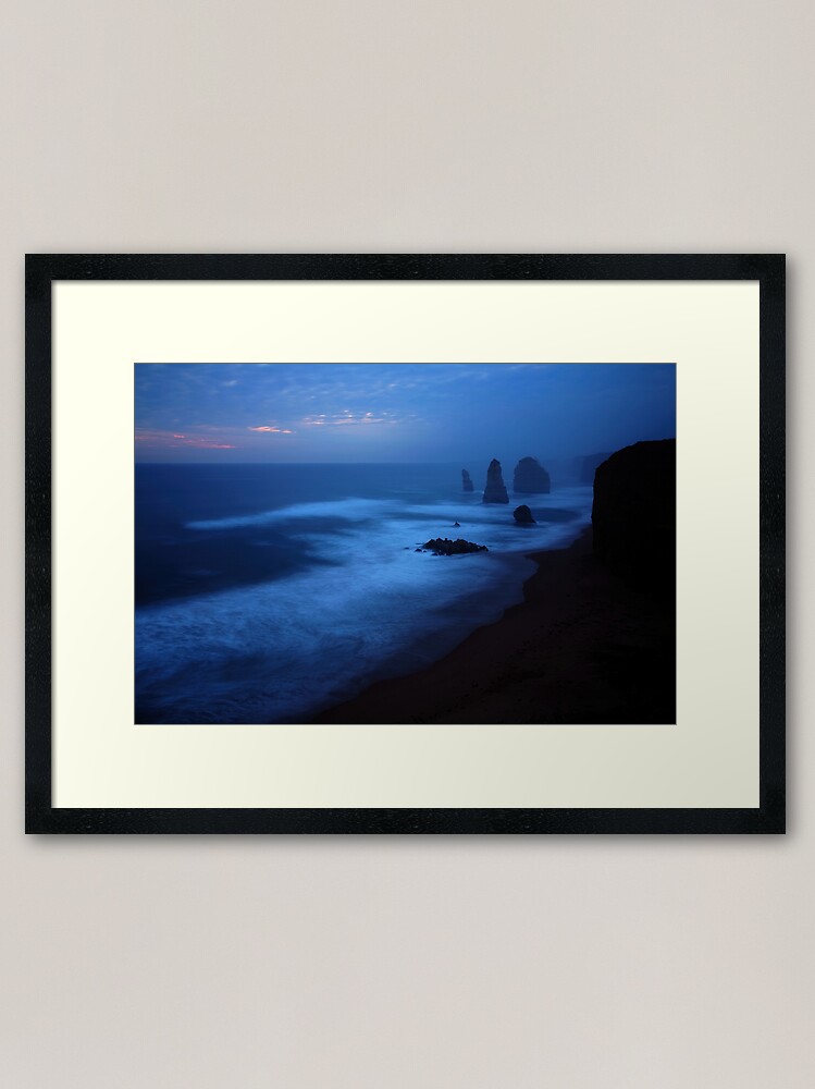 Thumbnail 2 of 7, Framed Art Print, The Twelve Apostles, Dusk, Great Ocean Road, Australia designed and sold by Chockstone.