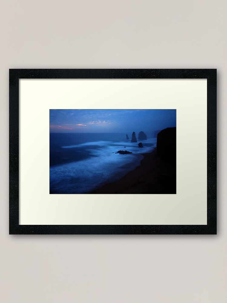 Thumbnail 2 of 7, Framed Art Print, The Twelve Apostles, Dusk, Great Ocean Road, Australia designed and sold by Chockstone.