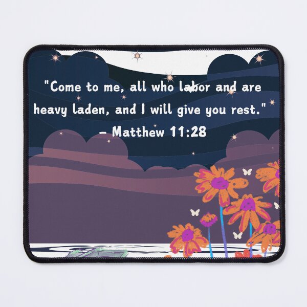 Item preview, Matthew 11:28 designed and sold by scripture-faith.