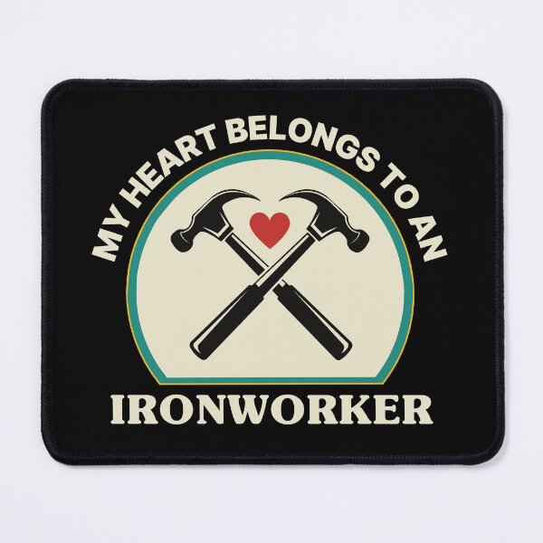 Item preview, My Heart Belongs to an Ironworker – Proud Ironworker Wife designed and sold by DesignDazzles.