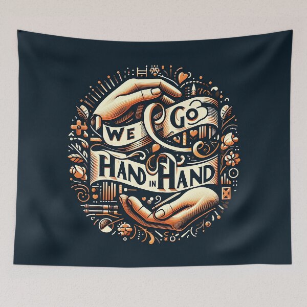 Item preview, Go Hand in Hand, typography designed and sold by maxmaj.