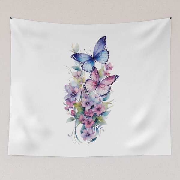 Item preview, Elegant Butterfly and Floral Art designed and sold by Dipab121.