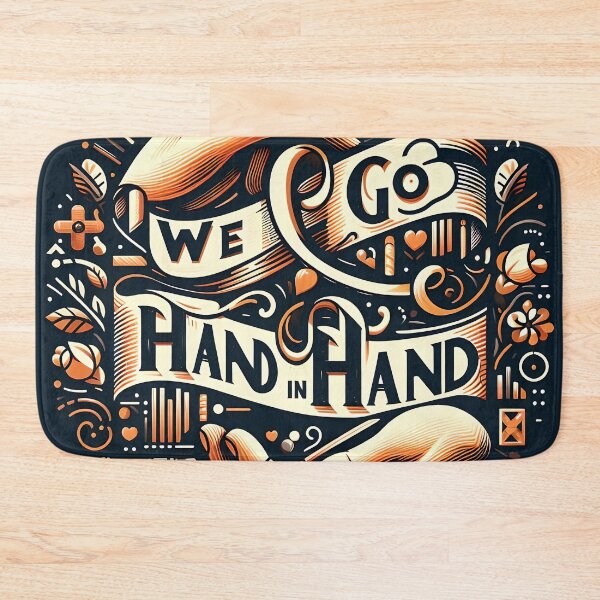 Item preview, Go Hand in Hand, typography designed and sold by maxmaj.