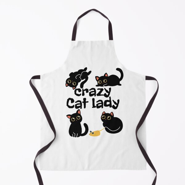 Item preview, Crazy cat lady with black cats for cat moms designed and sold by coloursforkids.