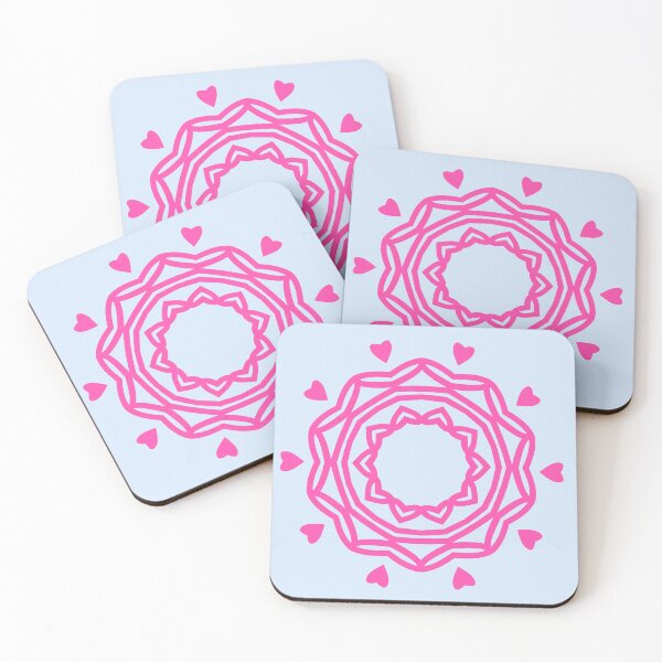 Item preview, Circle Of Hearts 2 - Pink of Pale Blue designed and sold by KeksWorkroom.