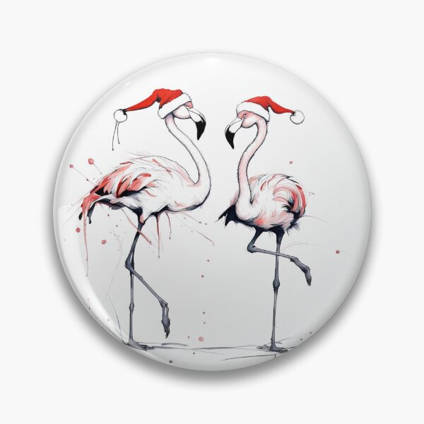 Item preview, Christmas Flamingoes designed and sold by SpunkySpaniel.