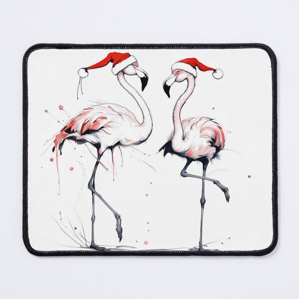 Item preview, Christmas Flamingoes designed and sold by SpunkySpaniel.