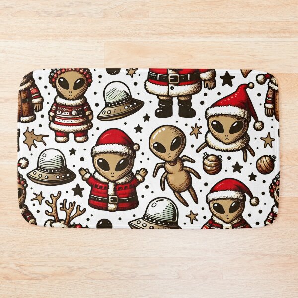 Item preview, Alien Christmas Wallpaper designed and sold by Travelcases.