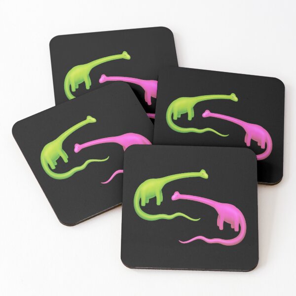Item preview, long necked dinosaur couple designed and sold by KasTanDesign.
