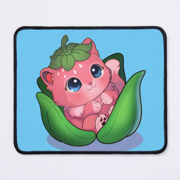 Item preview, Berry Cute strawberry kitten designed and sold by Ramblinggoats.