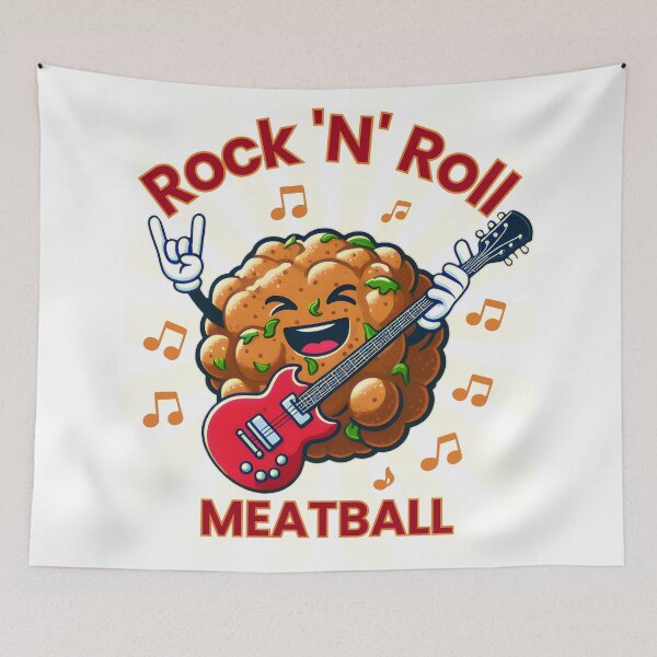 Item preview, Rock 'n' Roll Meatball designed and sold by CreativeFlux.