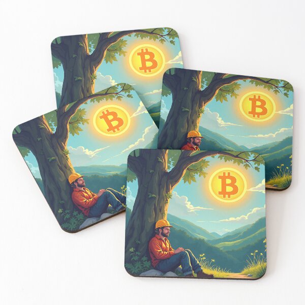 Item preview, Bitcoin Lighthouse in Fog Finding Clarity in Crypto designed and sold by RadDeck.