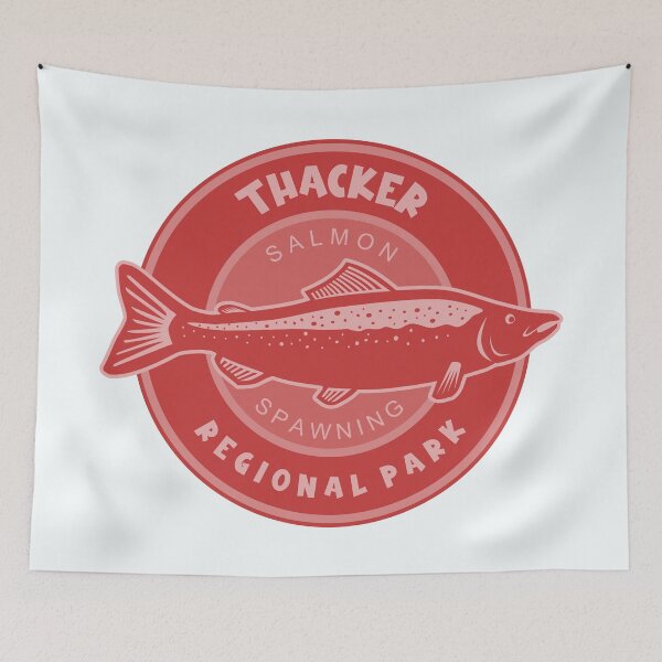 Item preview, Thacker Regional Park Salmon Spawning designed and sold by bivenart.