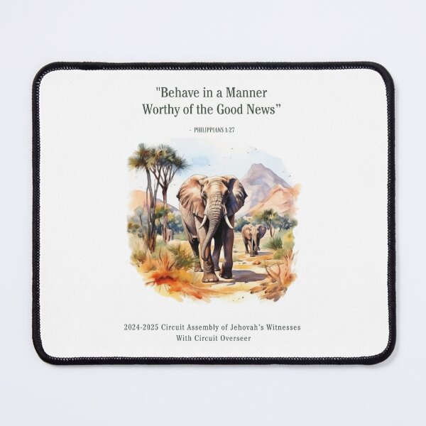 Item preview, "Behave in a Manner Worthy of the Good News” 2024-2025 Circuit Assembly of Jehovah's Witness designed and sold by Kishaprints.