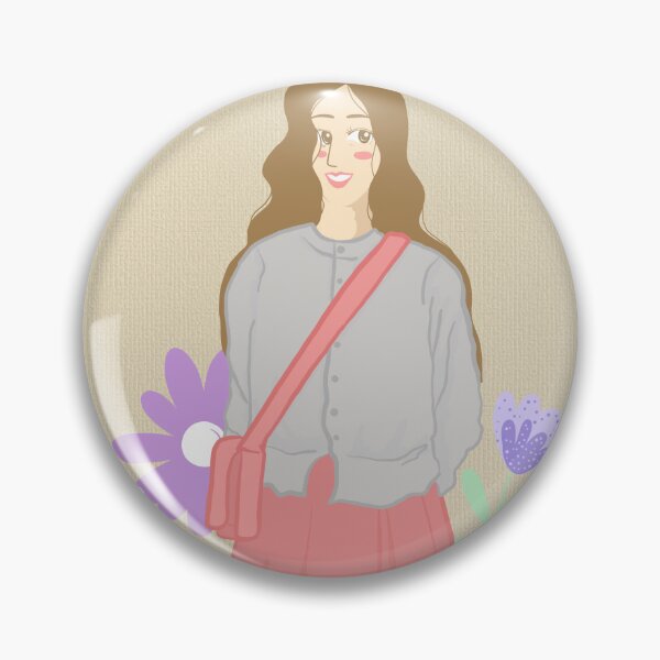 Item preview, Elegant girl in a flower-adorned dress celebrating love and beauty illustrated on a cream paper background designed and sold by Ammi77.
