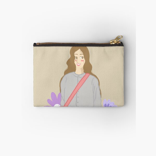 Item preview, Elegant girl in a flower-adorned dress celebrating love and beauty illustrated on a cream paper background designed and sold by Ammi77.