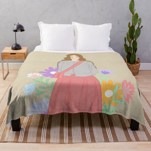 Item preview, Elegant girl in a flower-adorned dress celebrating love and beauty illustrated on a cream paper background designed and sold by Ammi77.