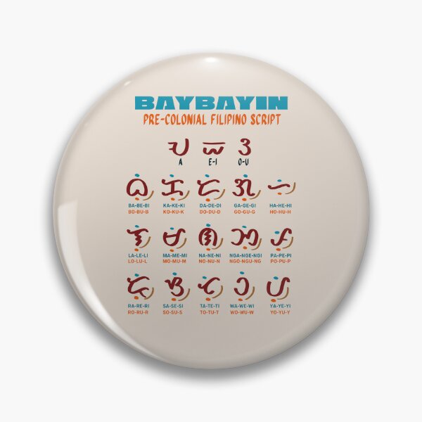 Item preview, BAYBAYIN FILIPINO PRE COLONIAL ALPHABET POSTER HOLO STICKER designed and sold by aydapadi.
