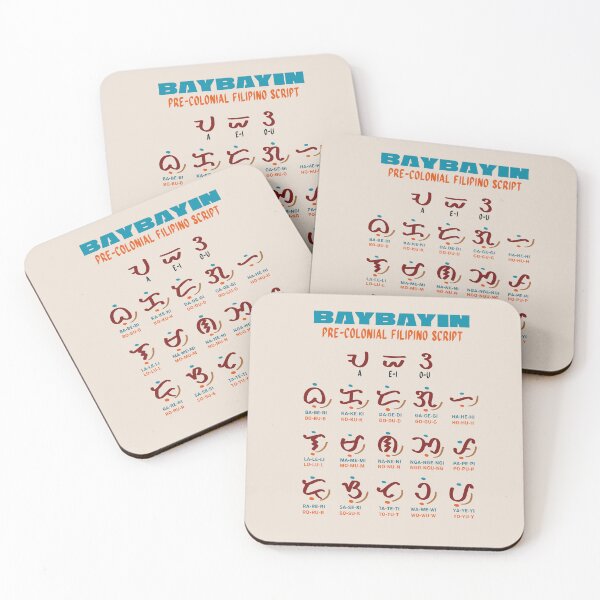 Item preview, BAYBAYIN FILIPINO PRE COLONIAL ALPHABET POSTER HOLO STICKER designed and sold by aydapadi.