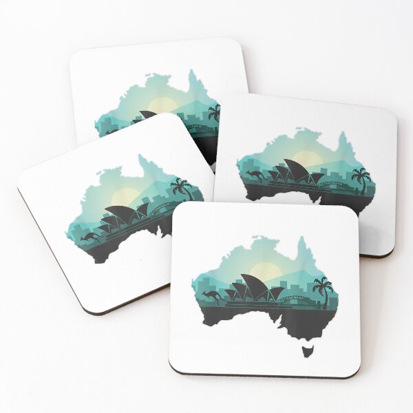 Item preview, moreton island australia flag Travel Australia Map designed and sold by AddlPoolart.