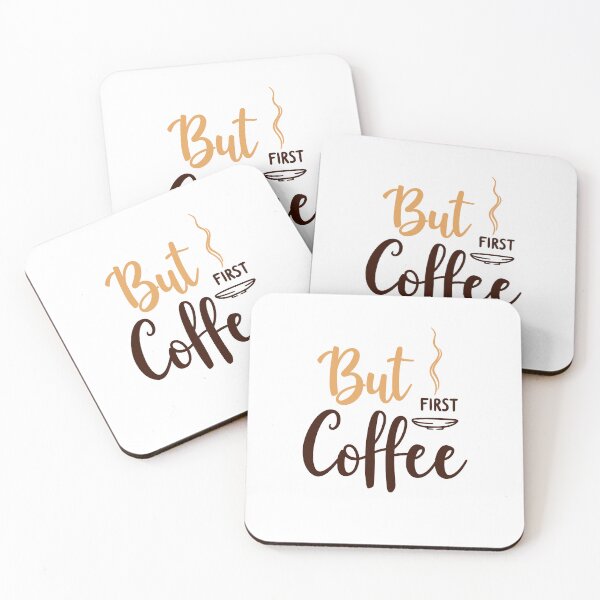 Item preview, But First, Coffee Motivation Quote designed and sold by ThreeftlyPicks.