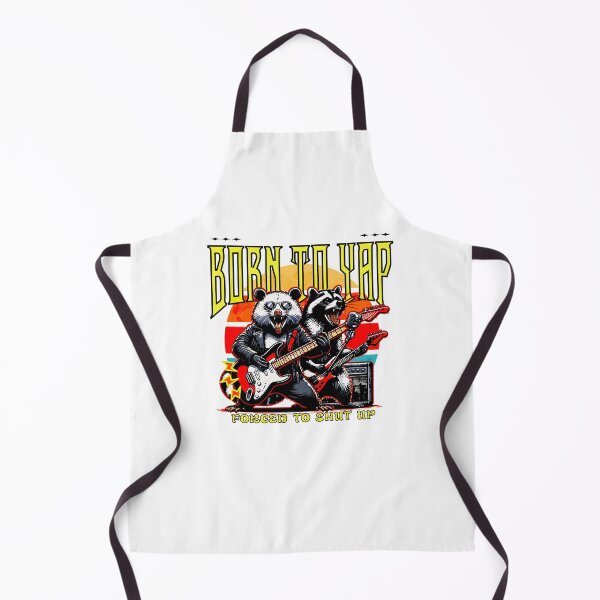 Item preview, Born to yap, forced to shut up raccoon word art designed and sold by wesdesignshop.