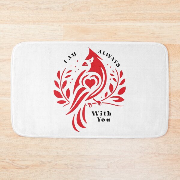 Item preview, Cardinal bird tribute design, "I am always with you" bird art designed and sold by Dominika Farkašová.