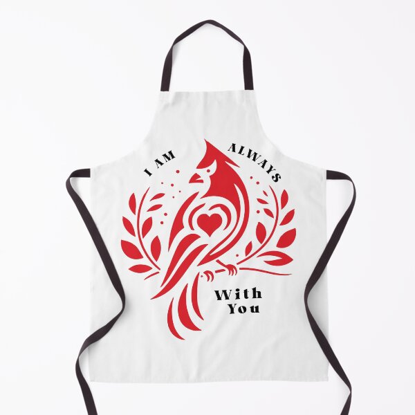 Item preview, Cardinal bird tribute design, "I am always with you" bird art designed and sold by Dominika Farkašová.