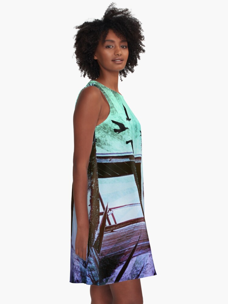 Thumbnail 2 of 4, A-Line Dress, The Sixth Flyer designed and sold by kinkatstyle.