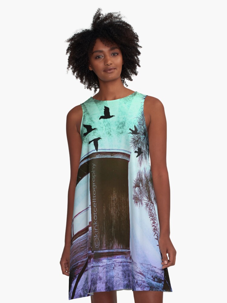 Thumbnail 1 of 4, A-Line Dress, The Sixth Flyer designed and sold by kinkatstyle.