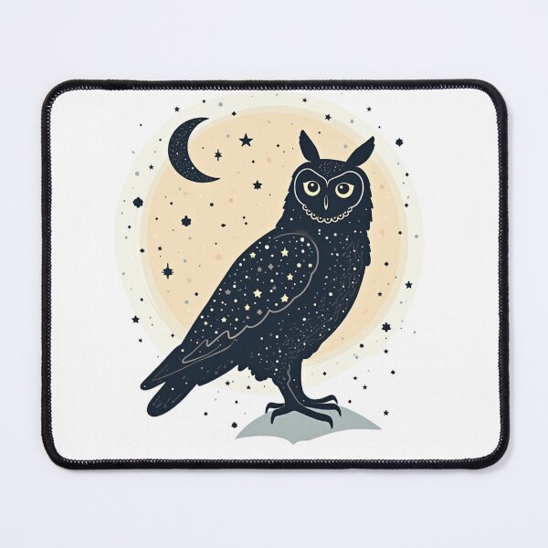 Item preview, Owl Moon Starry Night, Unique Owl Graphic, Celestial Night Sky, Mystical Owl Design, Gift for Owl Lovers designed and sold by PripriDesign.