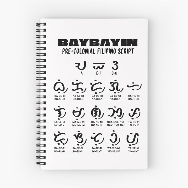 Item preview, BAYBAYIN FILIPINO PRE COLONIAL ALPHABET WHITE SHIRT designed and sold by aydapadi.