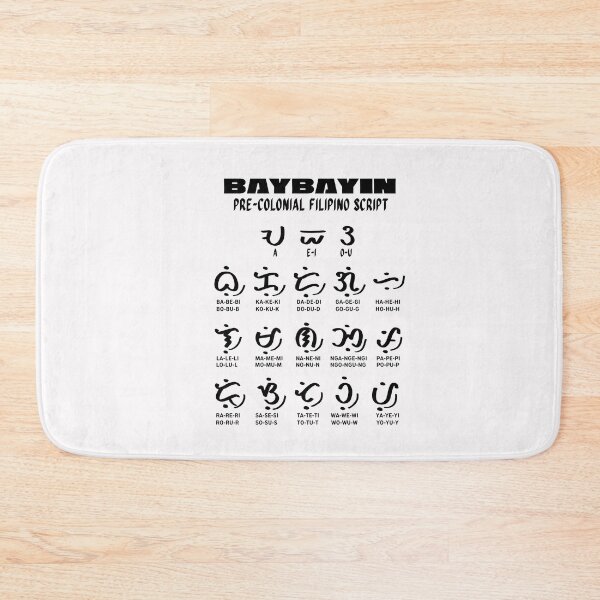 Item preview, BAYBAYIN FILIPINO PRE COLONIAL ALPHABET WHITE SHIRT designed and sold by aydapadi.