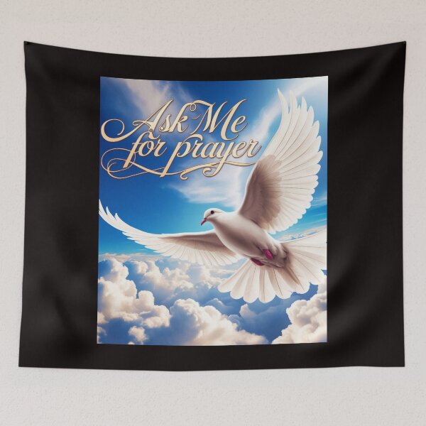 Item preview, Prayer Warrior, Prayer, Prayer Team,  Christian, Ask me for Prayer, Dove, Holy Spirit, designed and sold by tshirtart2024.
