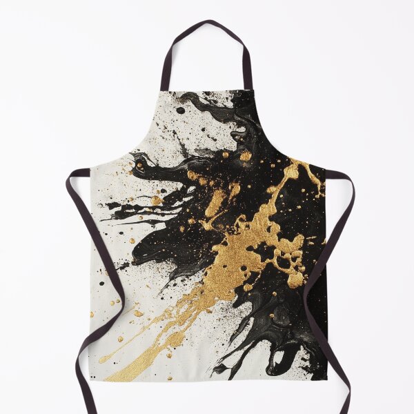 Item preview, Gold and black ink splashes 003 designed and sold by karolgart.