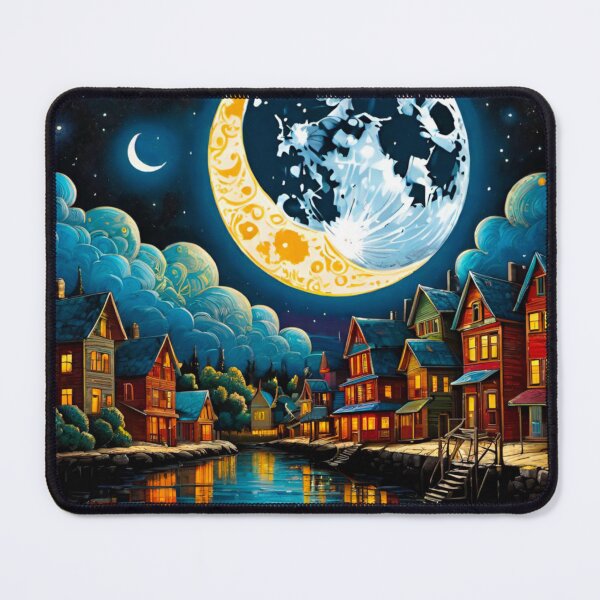Item preview, Beautiful Moonscape: Bright Moon, Starry Night designed and sold by GrizzlyCollective.