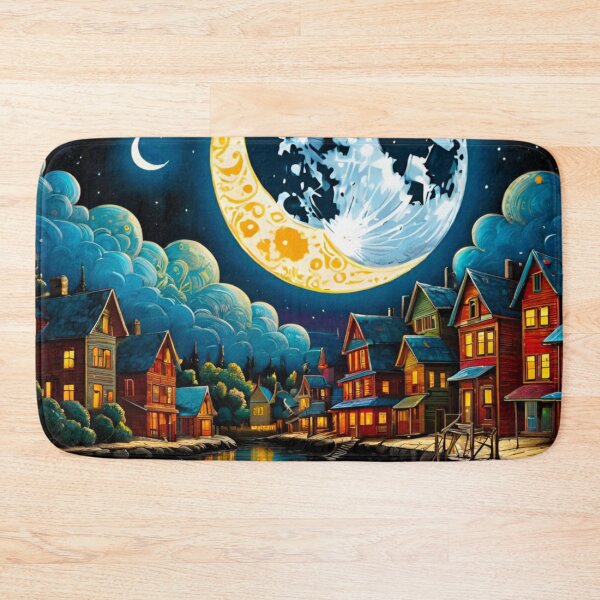 Item preview, Beautiful Moonscape: Bright Moon, Starry Night designed and sold by GrizzlyCollective.