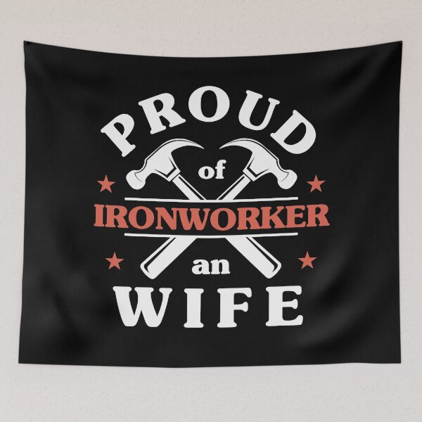 Item preview, Proud Wife of an Ironworker – Supportive Partner designed and sold by DesignDazzles.