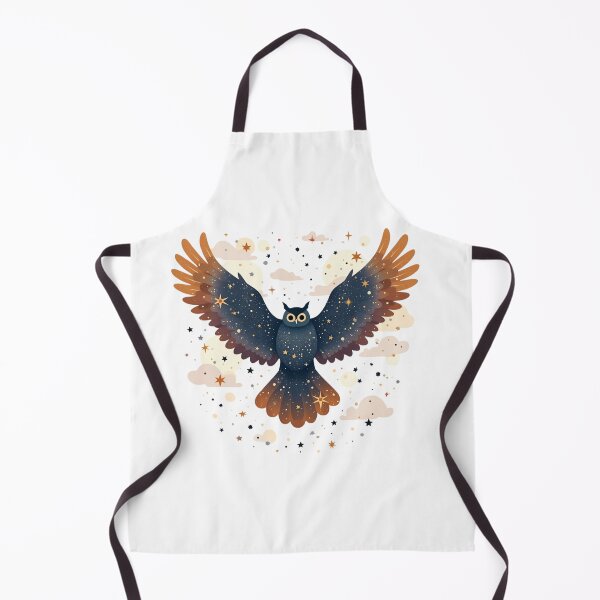 Item preview, Mystical Night Owl, Starry Sky Wildlife, Artistic Owl Design, Celestial Birds Graphic, Fantasy Animal designed and sold by PripriDesign.