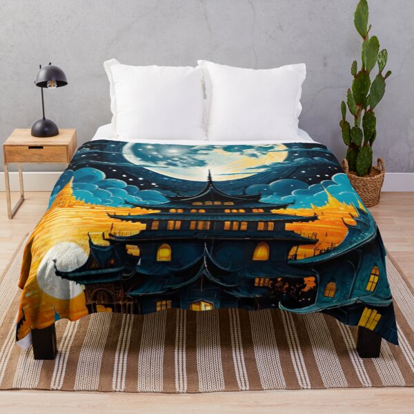 Item preview, Detailed Moonscape with a Bright Full Moon designed and sold by GrizzlyCollective.
