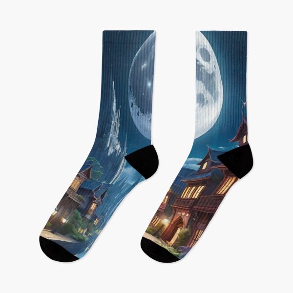 Item preview, Stunning Night Sky and Moonscape Design designed and sold by GrizzlyCollective.