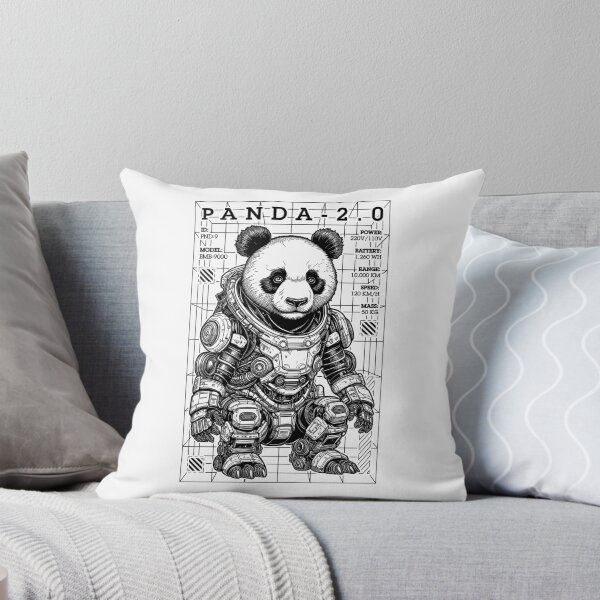 Item preview, Panda Gamer Cyberpunk Funny Animal Bear Robot Cyber Gaming designed and sold by GrandeDuc.