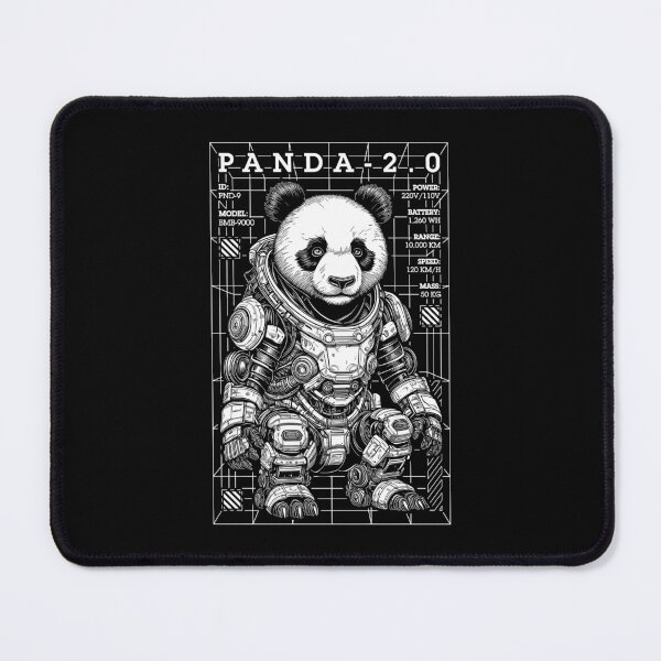 Item preview, Panda Gamer Cyberpunk Funny Animal Bear Robot Cyber Gaming designed and sold by GrandeDuc.