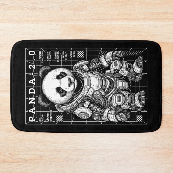 Item preview, Panda Gamer Cyberpunk Funny Animal Bear Robot Cyber Gaming designed and sold by GrandeDuc.