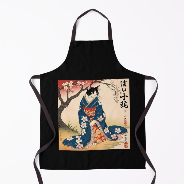 Item preview, Neko Harmony: Retro Japanese Cat Delight for Feline Aficionados designed and sold by Catophile.