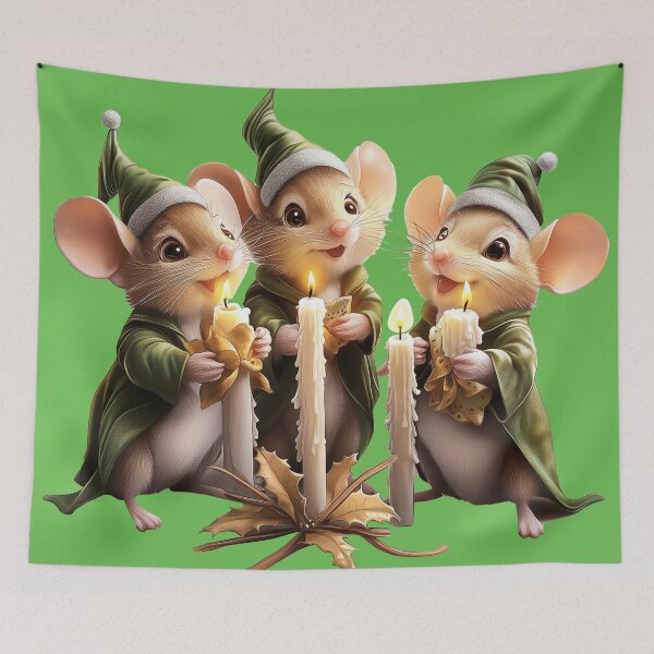 Item preview, Christmas Mice Caroling designed and sold by silp159.