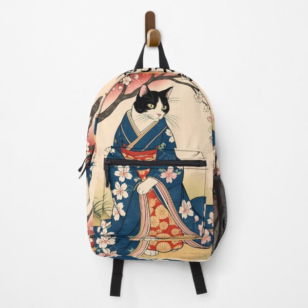 Item preview, Neko Harmony: Retro Japanese Cat Delight for Feline Aficionados designed and sold by Catophile.