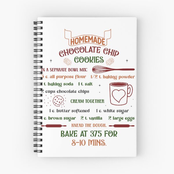 Item preview, Homemade chocolate chip cookies recipe designed and sold by Dominika Farkašová.